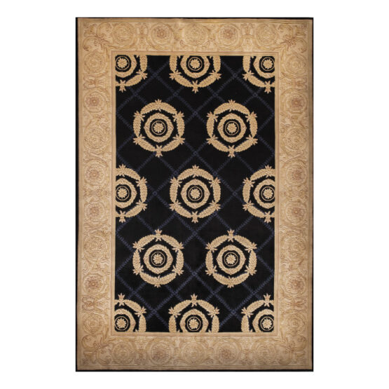 Alfombra China Stock Azul Beige