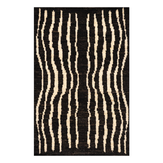 Alfombra Stock Lineas Negra