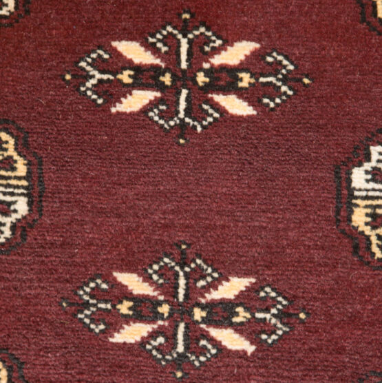Alfombra Bokhara Borgoña - Imagen 2