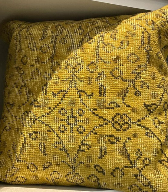 Cojín Turkey vintage Patchwork-Amarillo