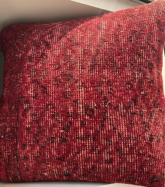 Cojín Turkey vintage Patchwork Rojo
